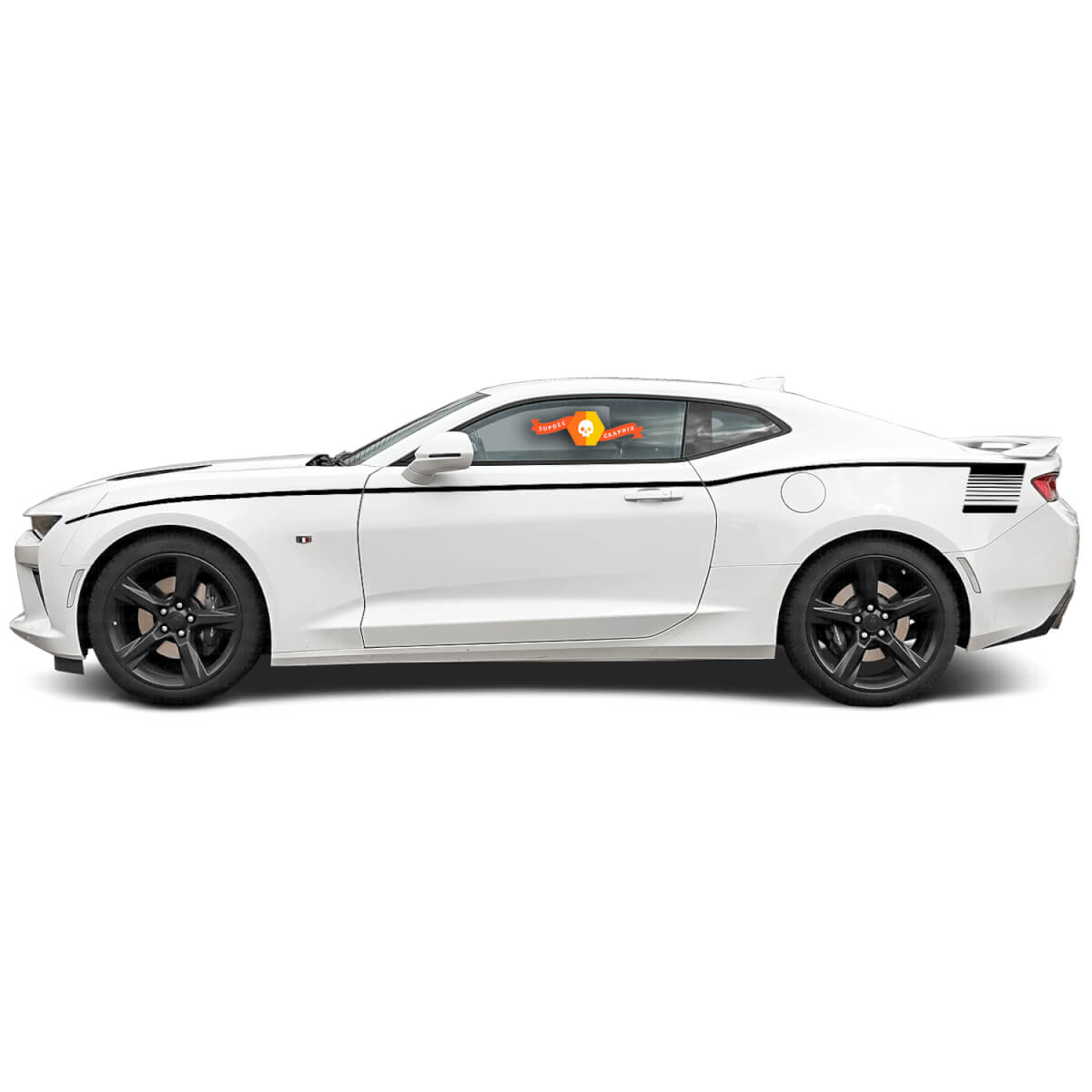 2016 2017 2018 Chevy Camaro Bodyline Strobe Side Racing Stripes Hockey Aufkleber Aufkleber
