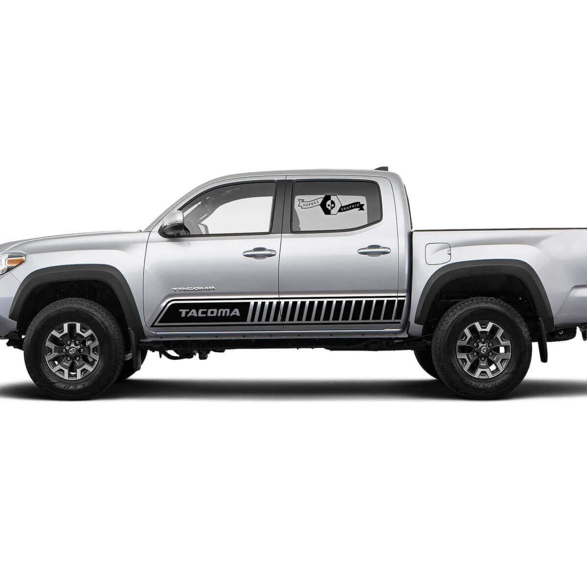 Paar Streifen für Tacoma Side Rocker Panel Schnittlinien Vinyl Aufkleber Aufkleber passend für Toyota Tacoma
