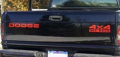 4x4 Offroad Heckklappen-Vinylaufkleber-Set für Dodge Ram 1500 2500 Dakota