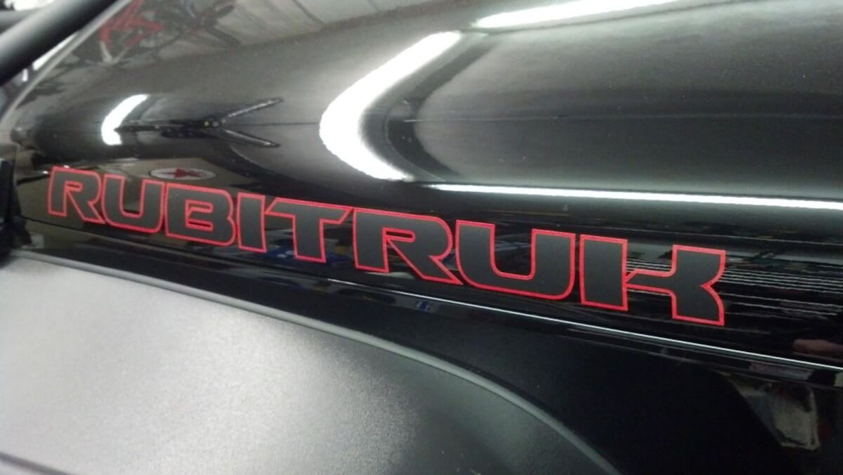 2 Rubitruk Wrangler Rubicon Jeep CJ TJ YK JK Vinyl Aufkleber Decal
