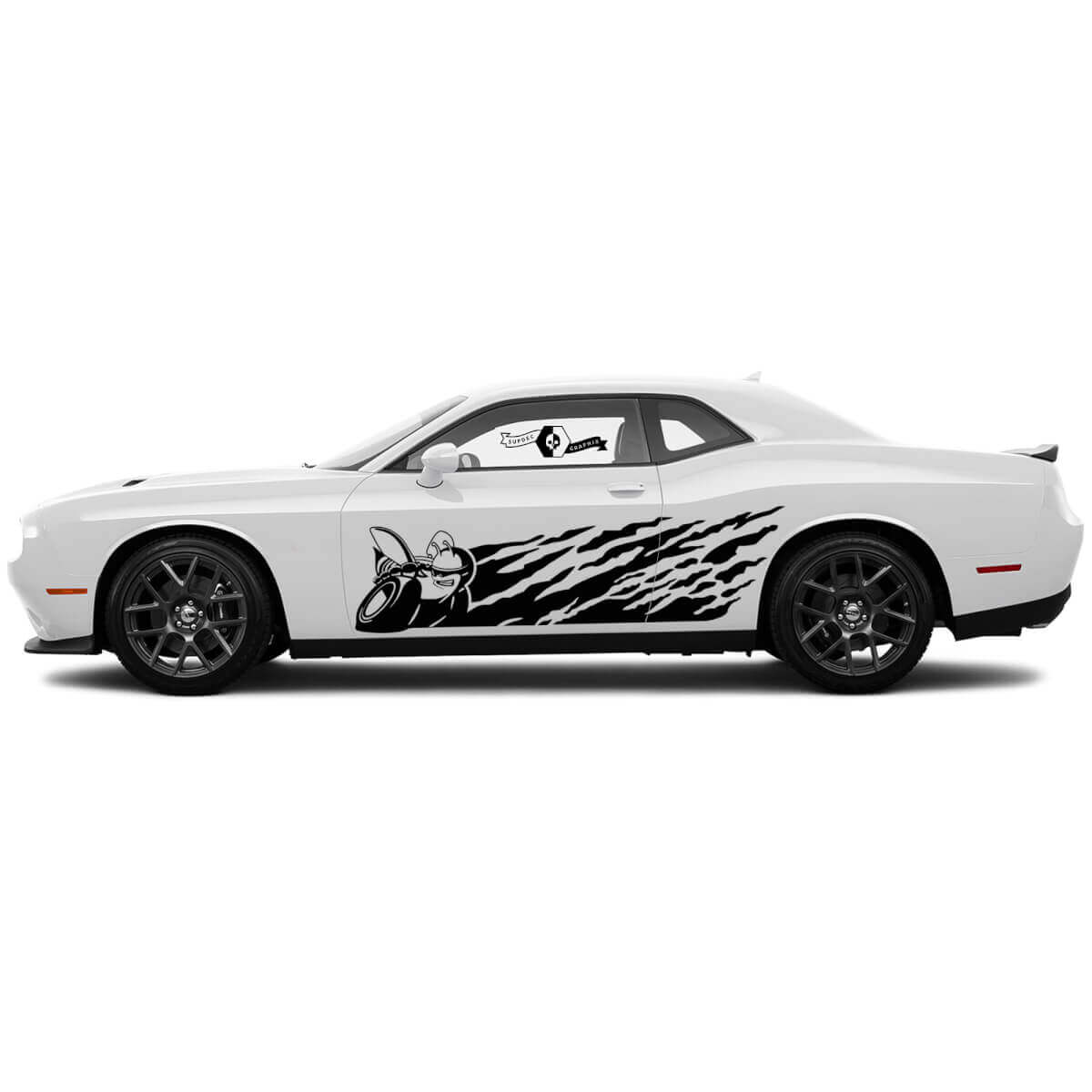 Scat Pack Schlamm-Spritzschutz Seiten Tür Vinyl Aufkleber Sticker für Dodge Charger