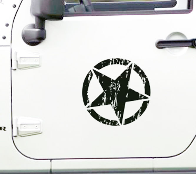 Star Black Ops Oscar Mike Tür Vinyl Aufkleber für Jeep Wrangler