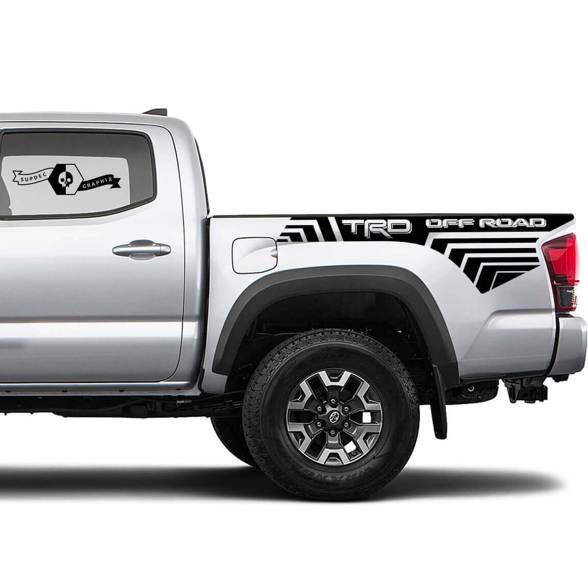 TRD 4x4 Off-Road Linien Bettkante Vinyl Aufkleber passend für Toyota Tacoma Tundra alle Jahre
