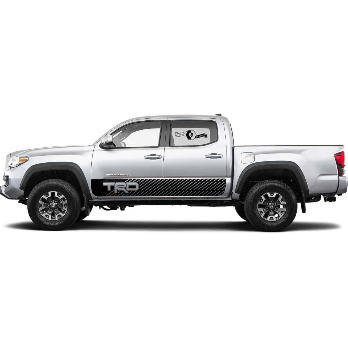 TRD Gelände Linien Rocker Panel BedSide Side Vinyl Aufkleber Decal passend für Toyota Tacoma Tundra alle Jahre
