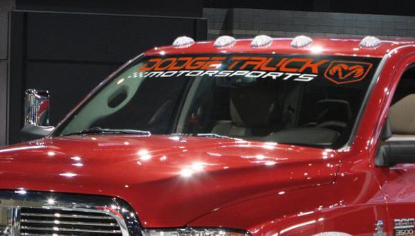 DODGE TRUCK MOTORSPORTS RAM 3500 1500 2500 Windschutzscheibenaufkleber