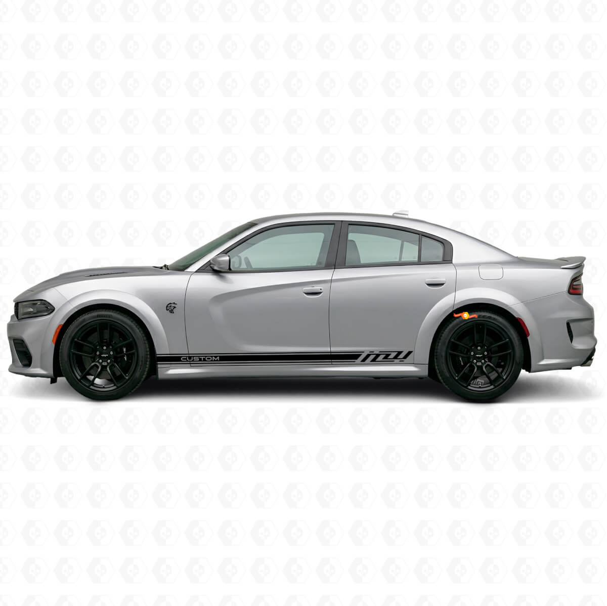 Racing Custom Seitenstreifen Vinyl-Aufkleber für Dodge Charger Electric