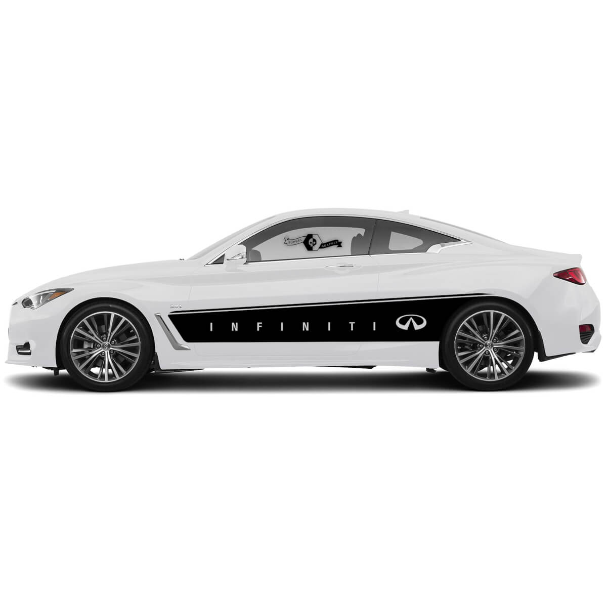 INFINITI LOGO Stil Seiten Vinyl-Aufkleber für Infiniti Q50