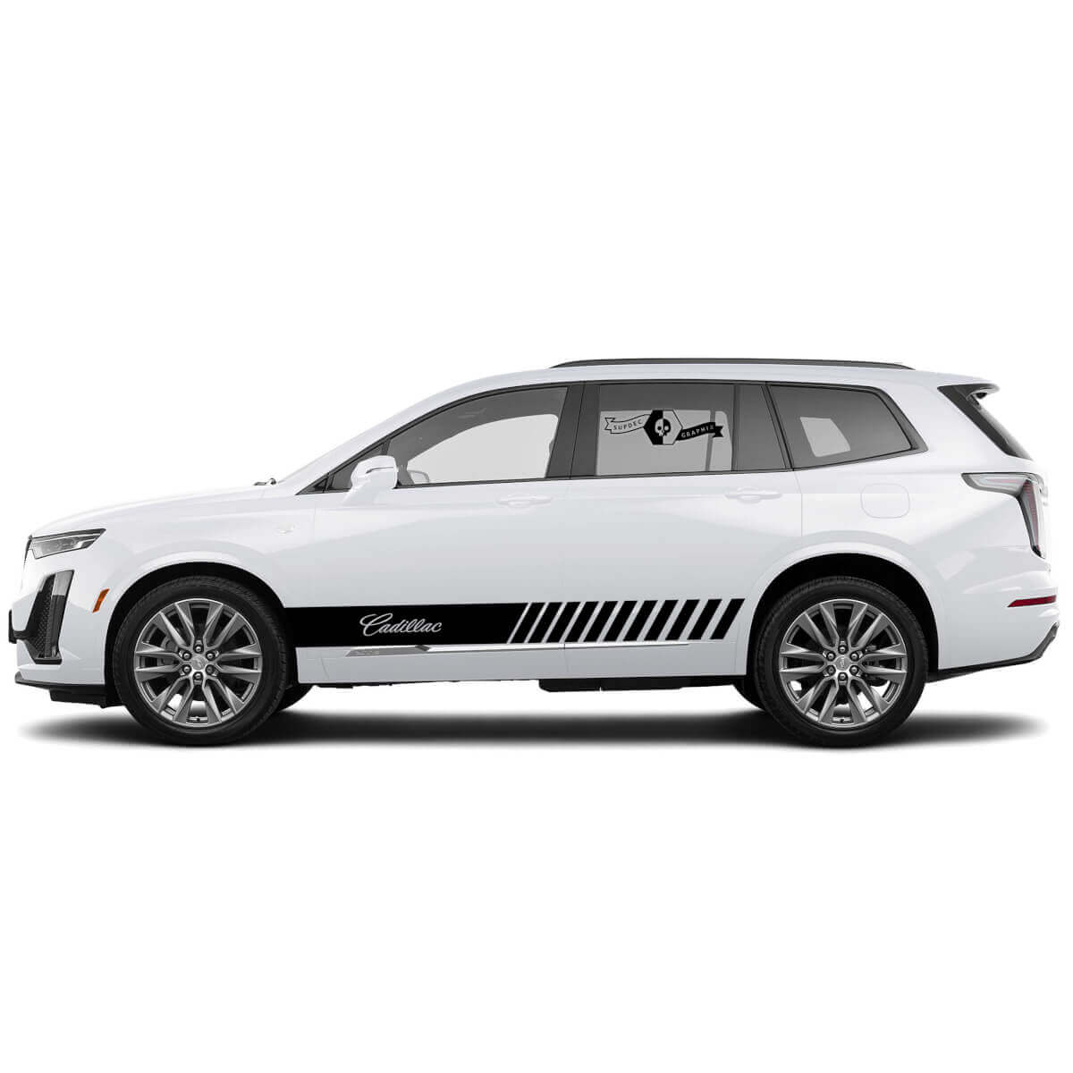 2 Neue Aufkleber Türen Classic Sticker Linien Classic Stripe für Cadillac XT6

