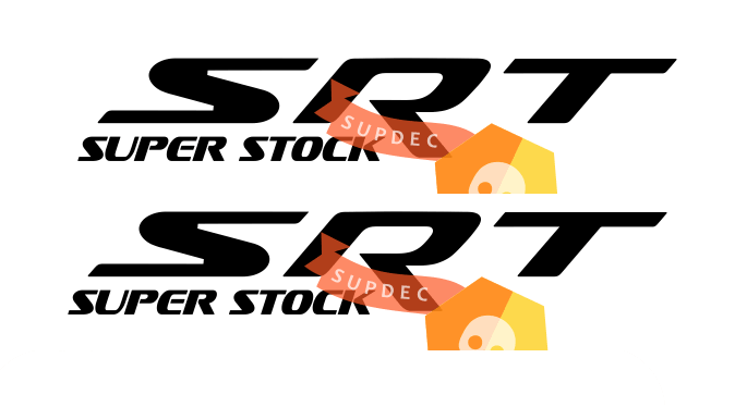 SRT Super Stock Seiten-Vinylaufkleber für Dodge Charger