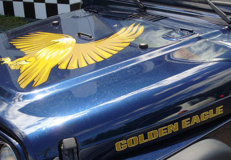 Golden Eagle Motorhauben- und Seiten-Vinyl-Set für Jeep Wrangler