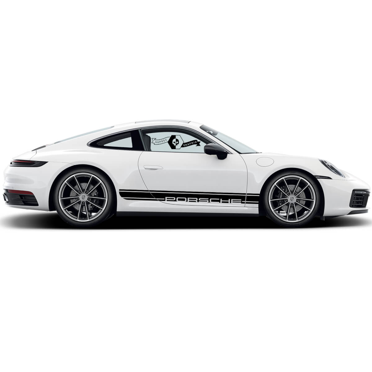 2 Porsche 911 Porsche Carrera Rocker Panel Linien Trim Side Streifen Türen Kit Aufkleber Aufkleber