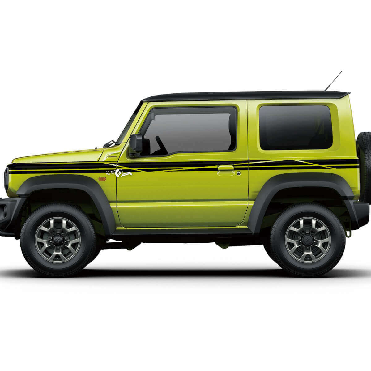 Suzuki JIMNY Seitengrafiken Türaufkleber Logo Linien Aufkleber 3
