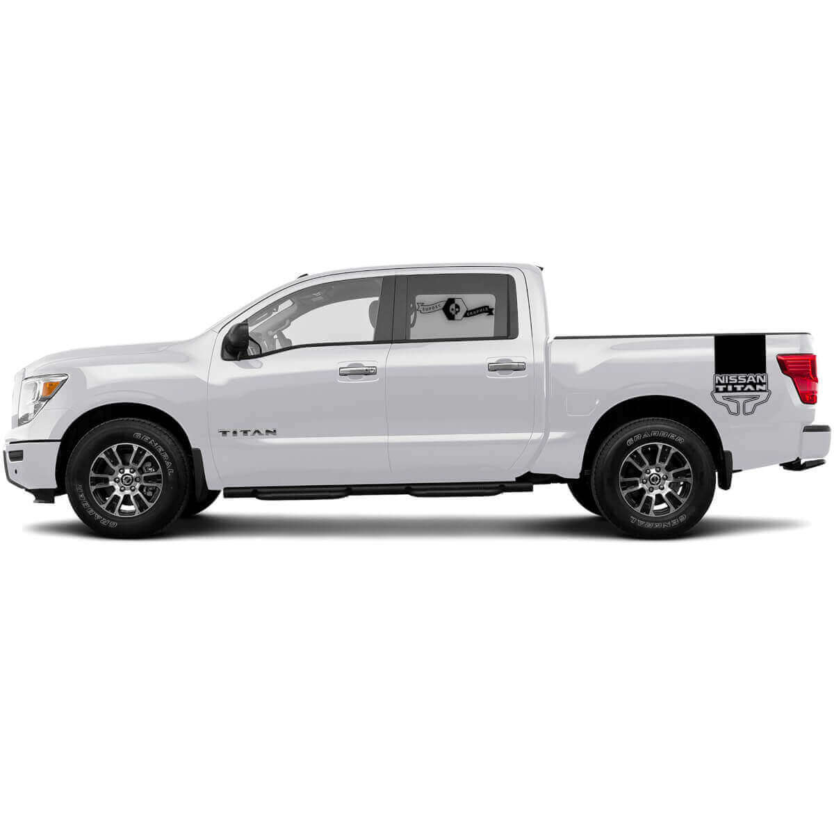 Gebrandete Streifen Seitenstreifen Vinyl-Aufkleber für Nissan Titan