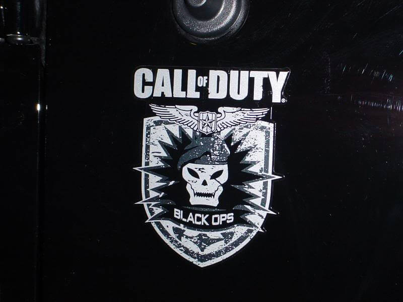 Call of Duty Black Ops Seitenlogo Vinylaufkleber für Jeep Wrangler