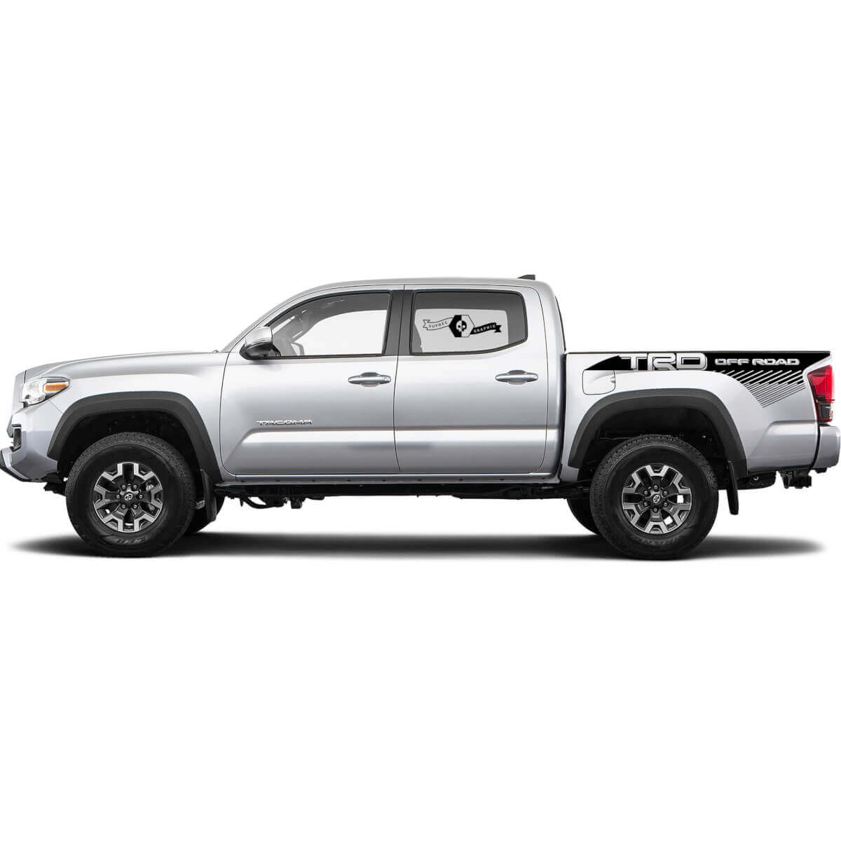 2 Aufkleber-Kit für Toyota TRD Off-Road Tacoma Slit Lines Bettseite Aufkleber Grafik
