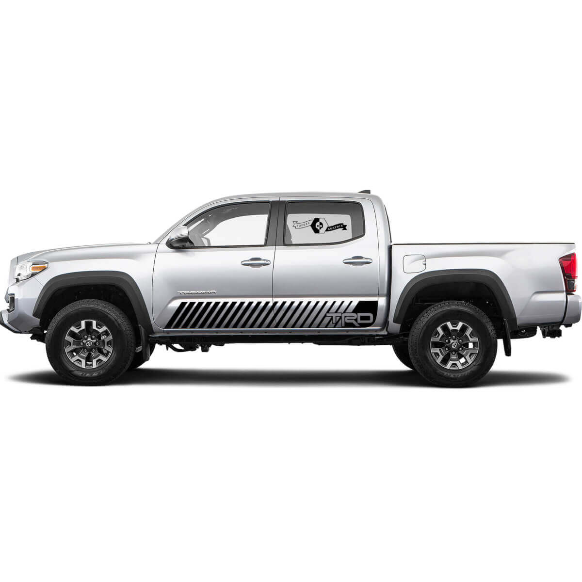 2 Aufkleber-Set für Toyota Trd Tacoma Streifen Türen Wrap Rocker Panel Aufkleber Grafik
