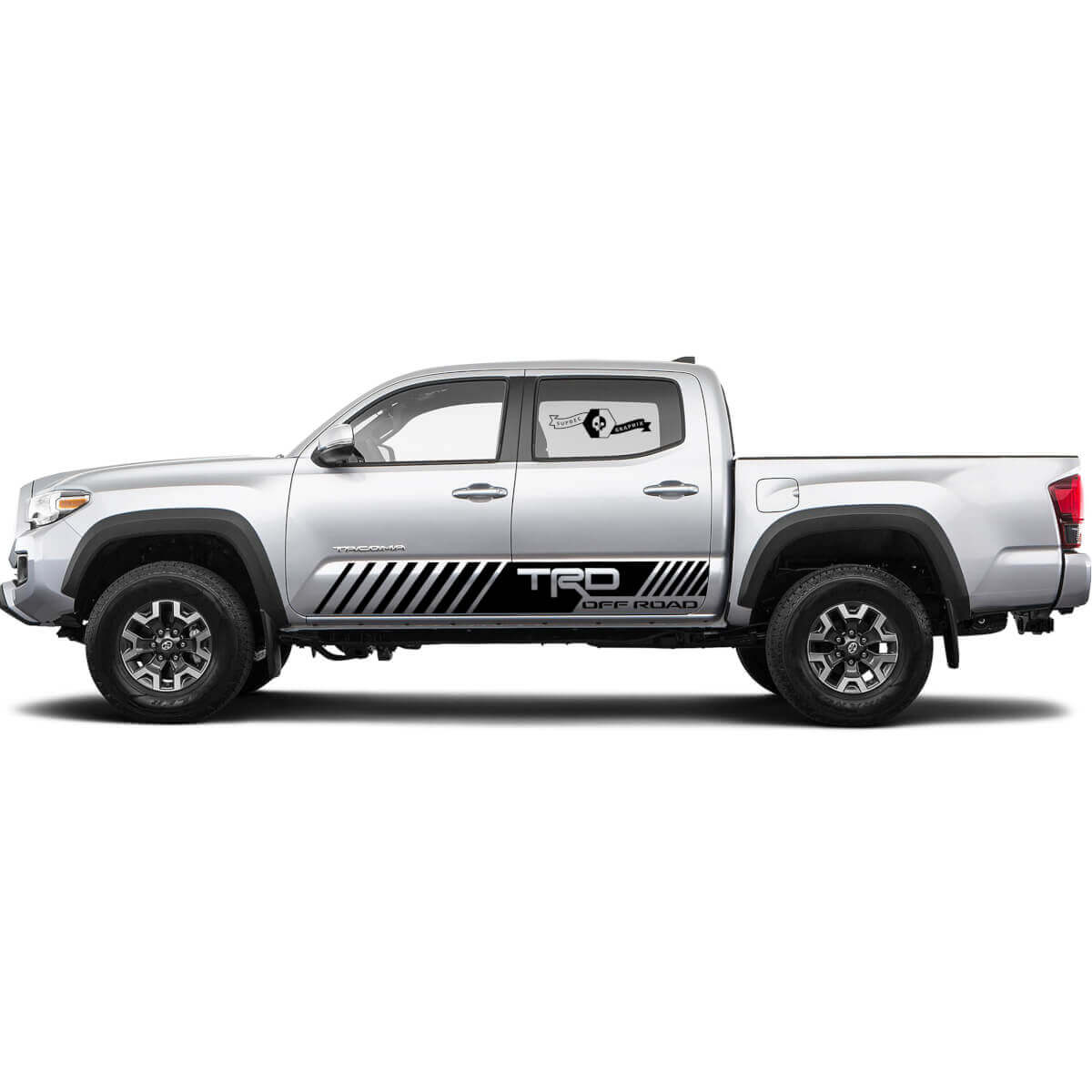 2 Für Toyota Trd Off Road Schlitze Linien Tacoma Streifen Türen Rocker Panel Aufkleber Grafik
