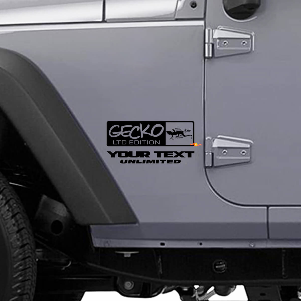Gecko LTD Style Seiten-Vinylaufkleber für Jeep Wrangler Rubicon