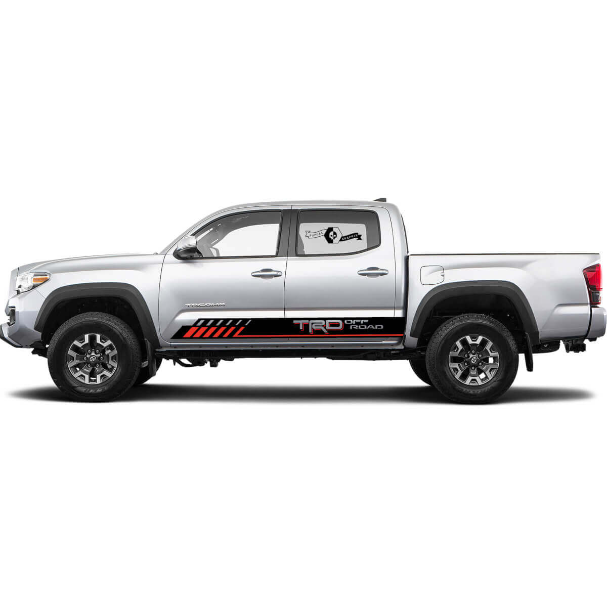 TRD Off Road Style Streifen Seiten-Vinylaufkleber für Toyota Tacoma 2016-2019