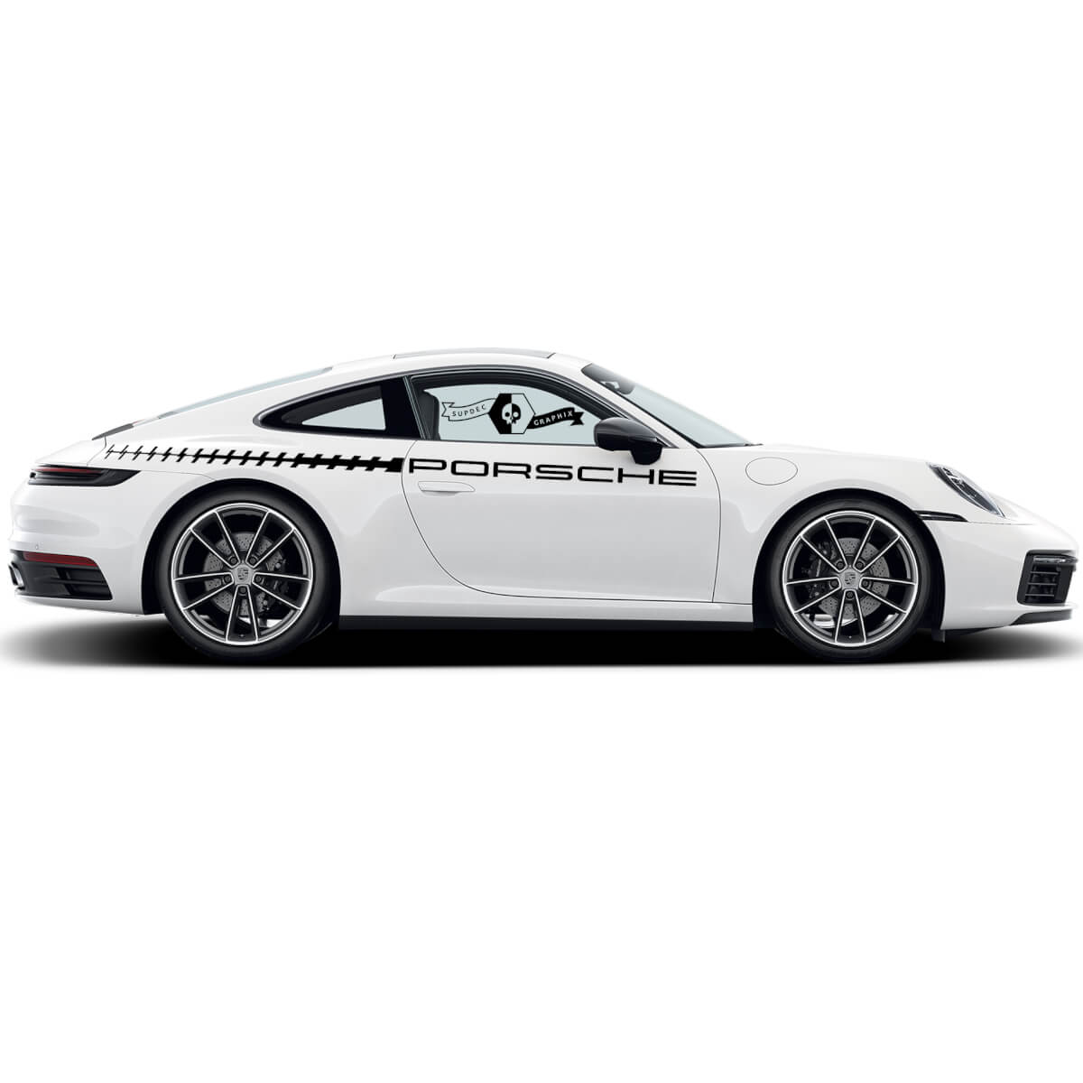 2 Porsche 911 Porsche Carrera Türseite Abziehbilder Umriss Seitenstreifen
