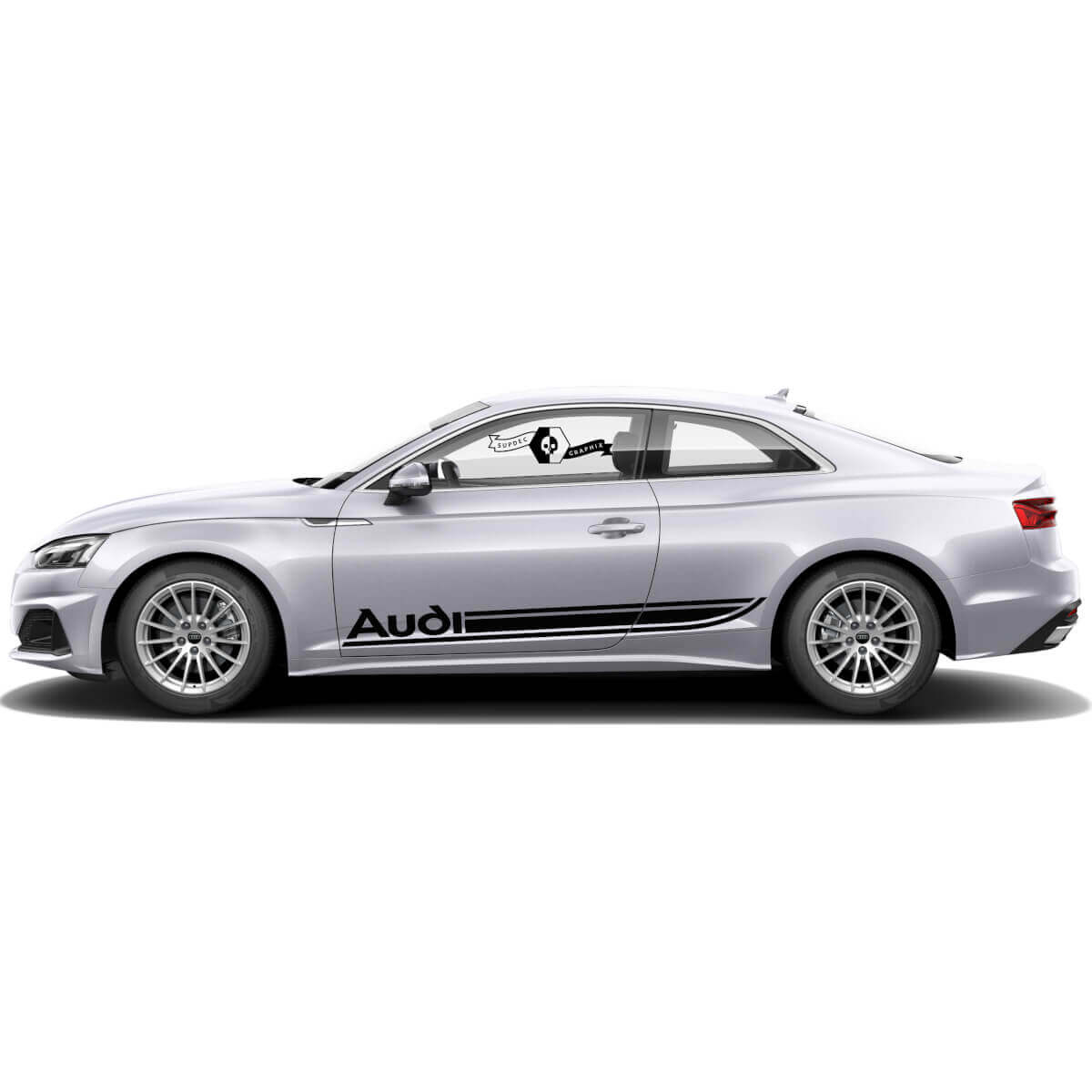 Paar Audi A5 Auto Styling Schweller Vinyl Auto Aufkleber Messer für Audi
