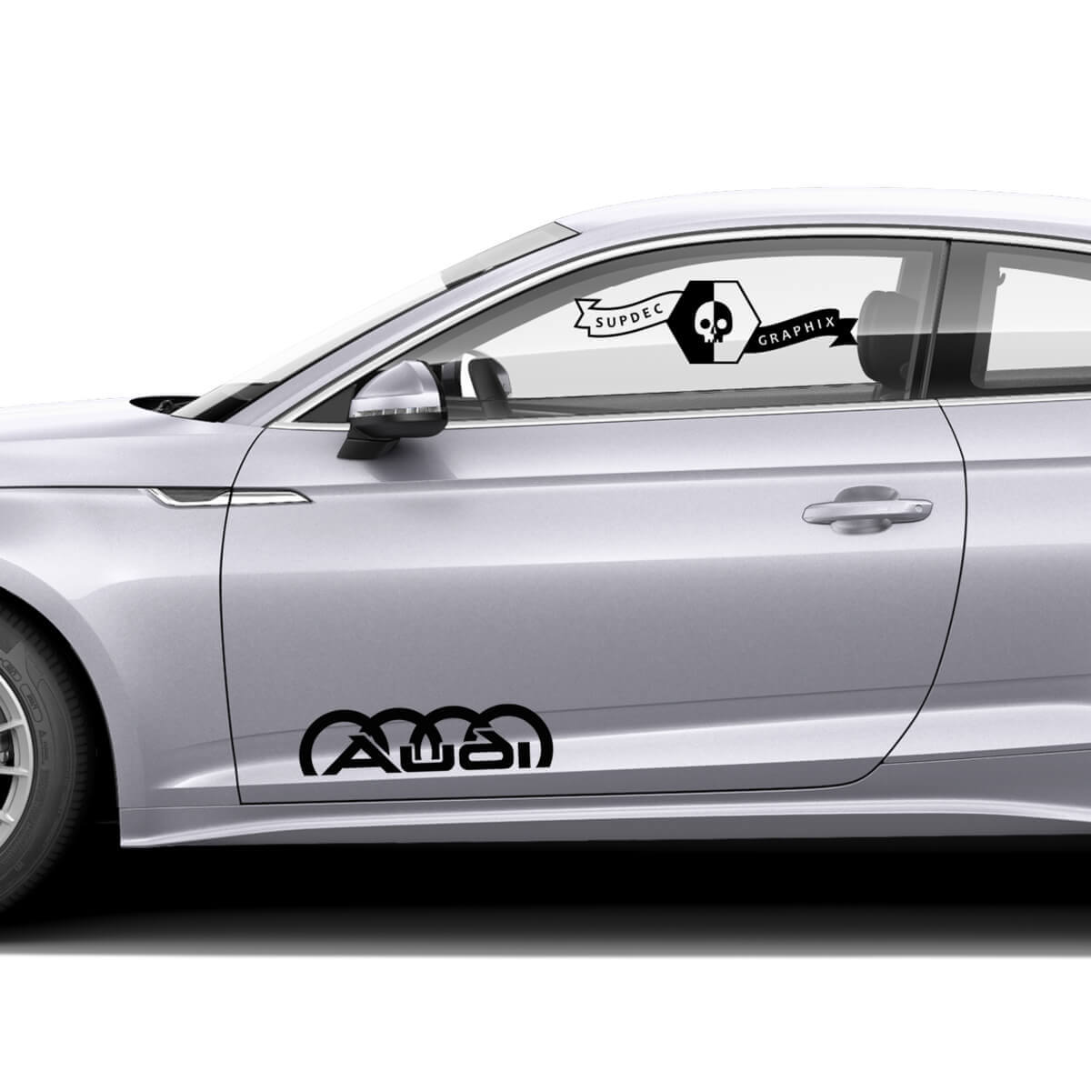 Paar Audi A5 Auto Styling Vinyl Auto Aufkleber für Audi Türseite im einheitlichen Stil
