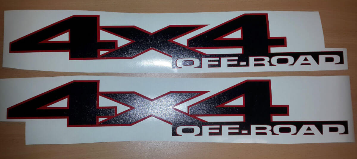 4x4 Offroad Seitenaufkleber Set für Dodge Ram