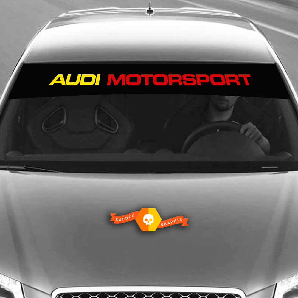 Vinyl-Aufkleber Grafikaufkleber Windschutzscheibe Audi Sunstrip Motorsport neu 2022
