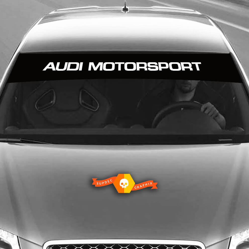 Vinyl-Aufkleber Grafikaufkleber Windschutzscheibe Audi Sunstrip Motorsport 2022
