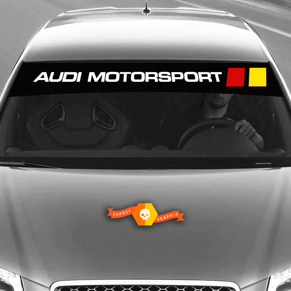 Vinyl-Aufkleber Grafikaufkleber Windschutzscheibe Audi Sunstrip Racing Motorsport 2022
