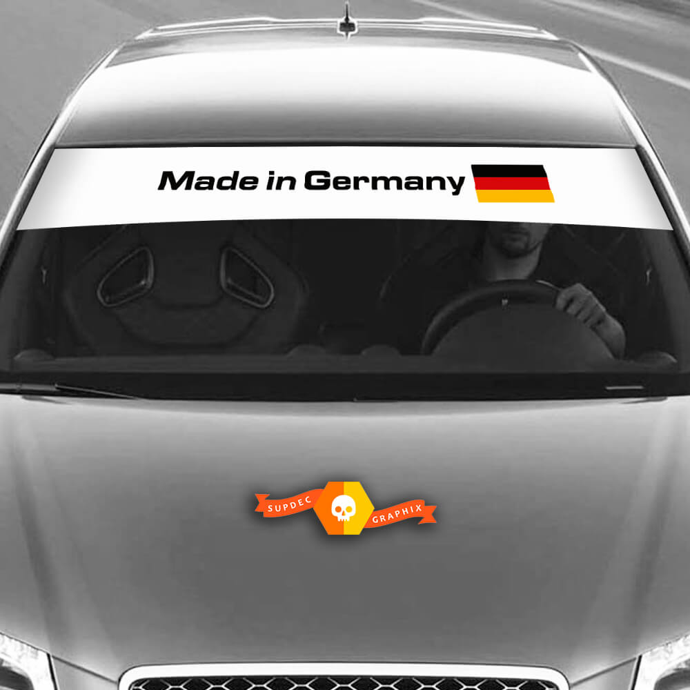 Vinyl-Aufkleber Grafikaufkleber Windschutzscheibe Audi Sunstrip Deutschlandflagge 2022
