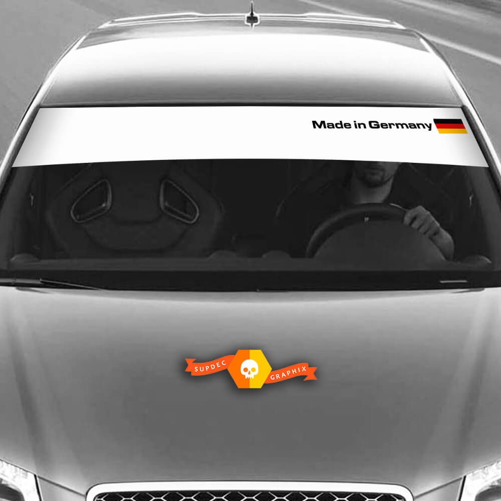 Vinyl-Aufkleber Grafikaufkleber Windschutzscheibe Audi Sunstrip Germany flag little 2022
