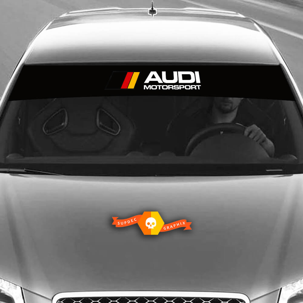 Vinyl-Aufkleber Grafikaufkleber Windschutzscheibe Audi Sunstrip Deutschland Motorsport 2022
