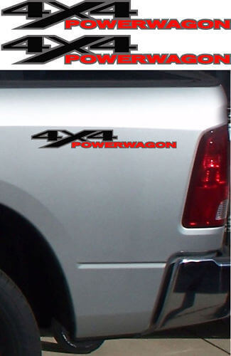 4x4 Power Wagon Seitenwand Vinyl-Aufkleber Set für Dodge Ram
