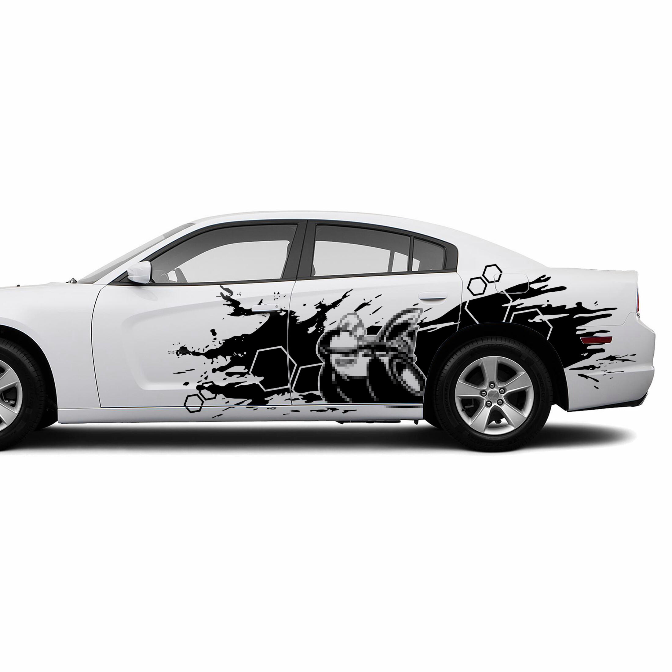 Super Bee im Splash-Stil Seitenvinyl-Aufkleber für Dodge Challenger