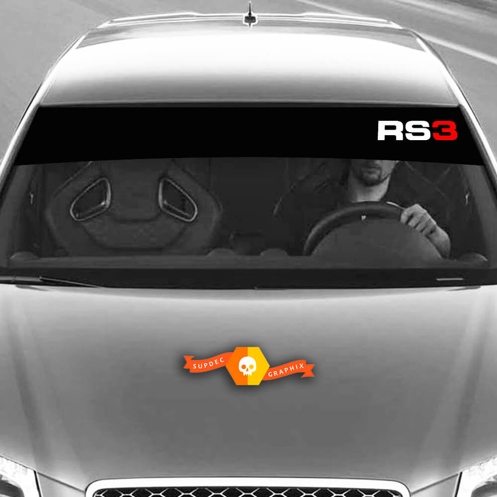 Vinyl-Aufkleber Grafikaufkleber Windschutzscheibe RS3 Audi Sunstrip Racing 2022
