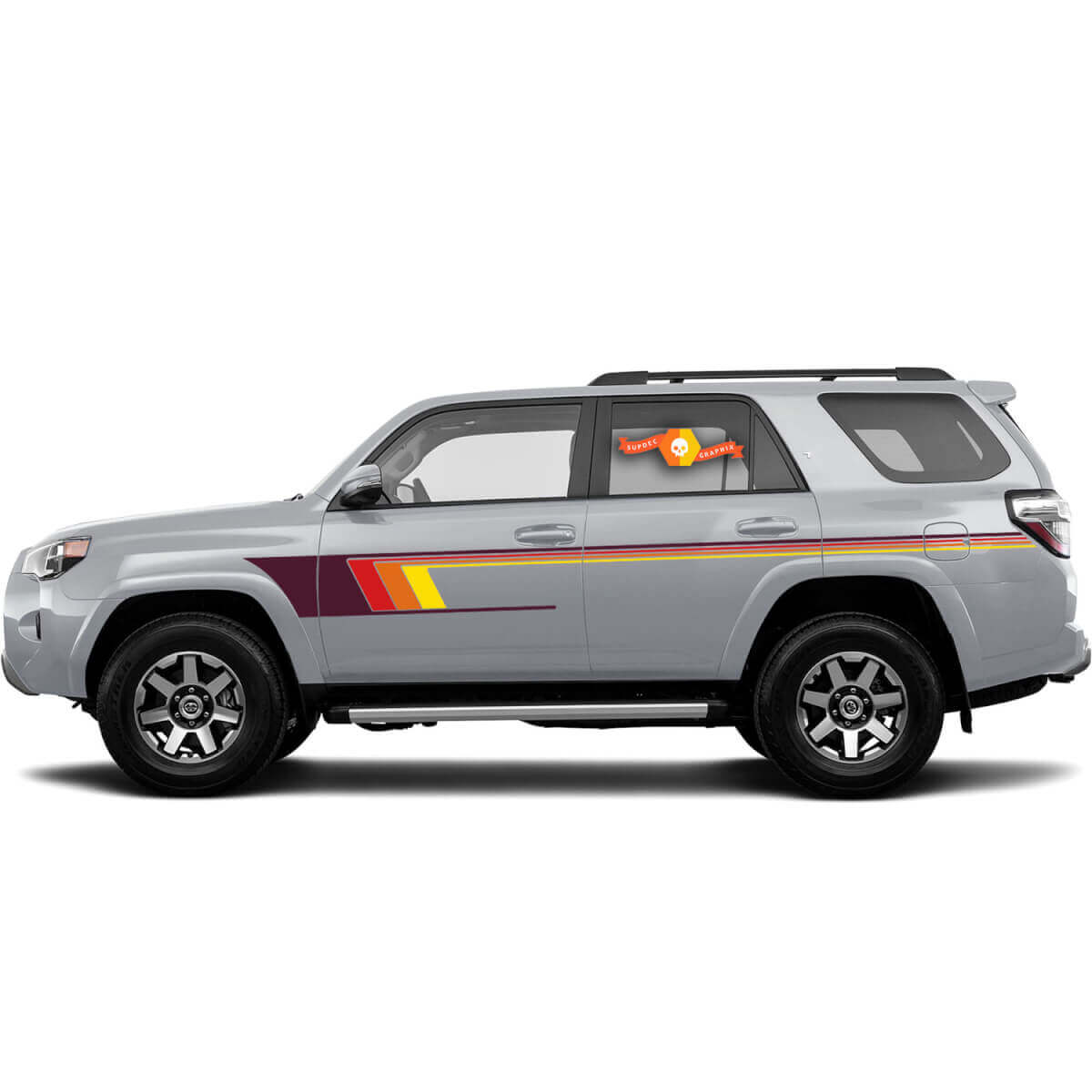 Vintage-Streifen Seiten-Vinylaufkleber für Toyota 4Runner
