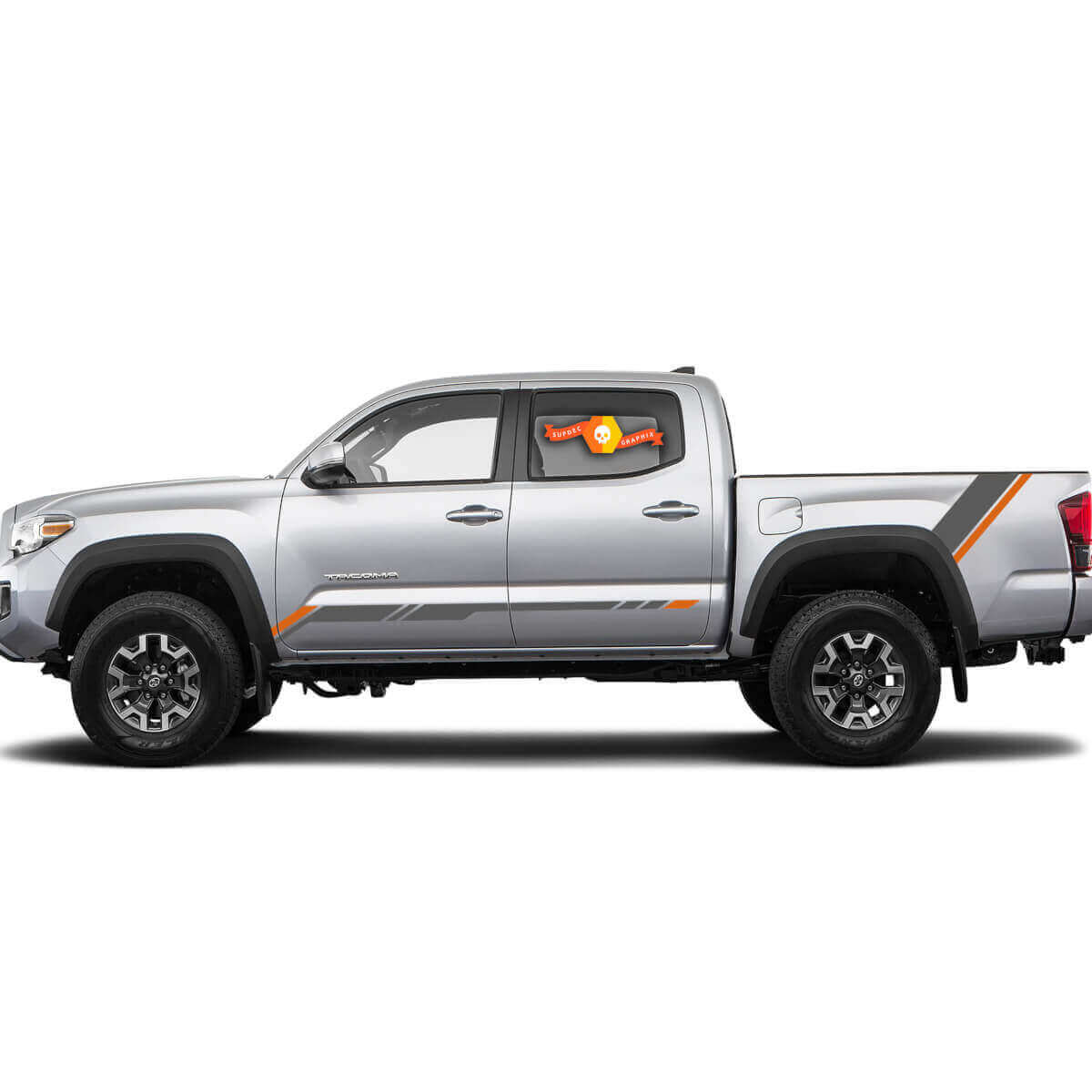 Techno Style Seitenstreifen Vinyl-Aufkleber-Set für Toyota Tacoma