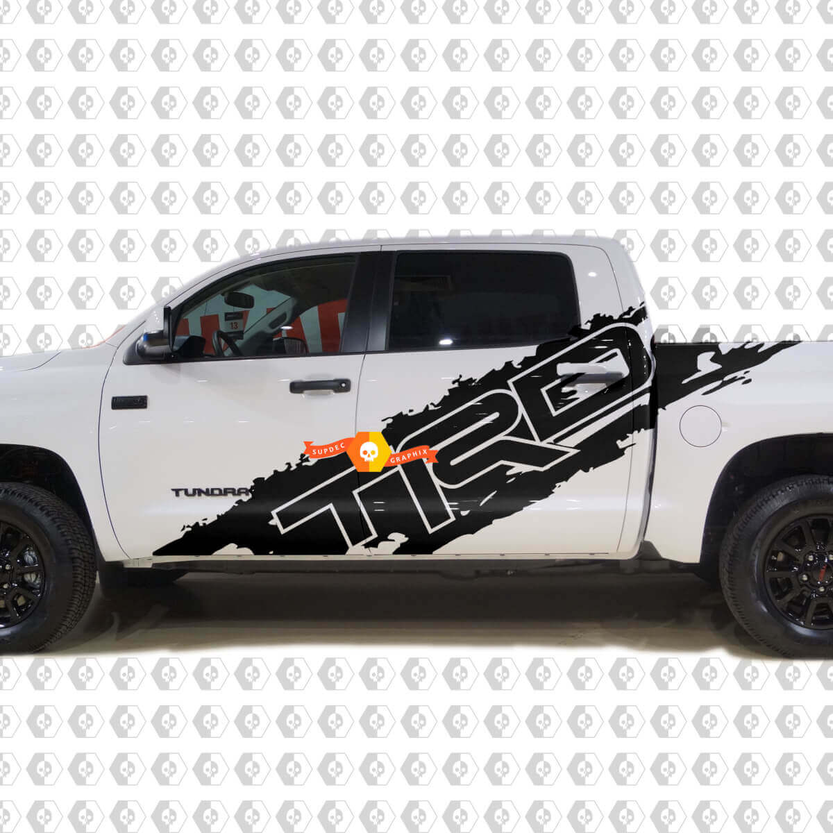 TRD Style Splash Seitlicher Vinyl-Aufkleber-Kit für Toyota Tundra