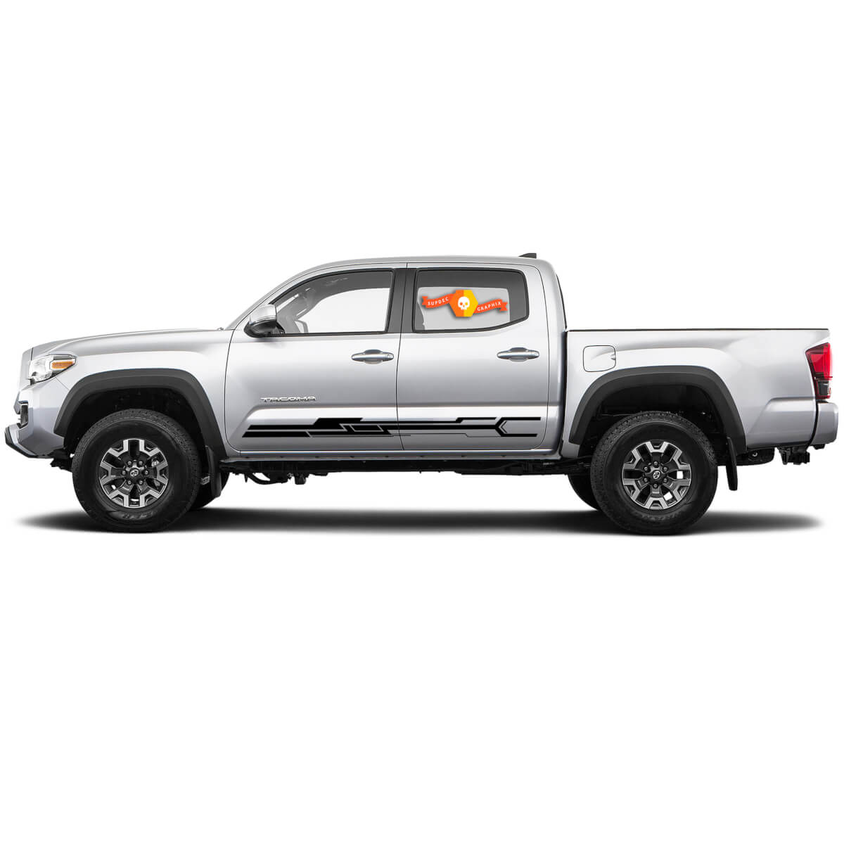Techno Style Streifen Seiten Vinyl Aufkleber für Toyota Tacoma 2015-2021