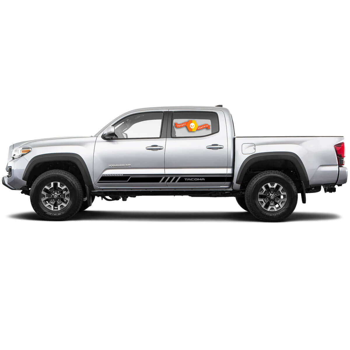 Paar neue Streifen für 2015-2021 Tacoma Seitenschweller Vinyl Aufkleber passend für Toyota Tacoma
