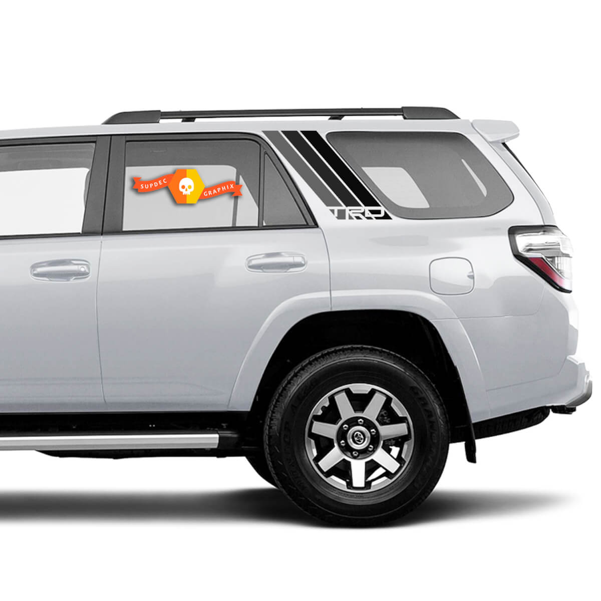 Paar von 4Runner TRD -Streifen Seiten Vinyl -Aufkleber Aufkleber für Toyota 4Runner