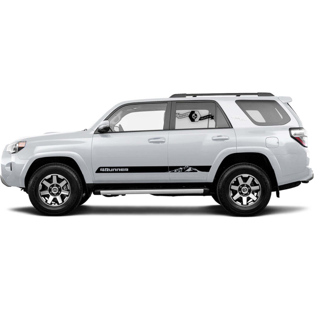 Paar Berge 4Runner Seitentüren Berg Vinyl Aufkleber Streifen Aufkleber für Toyota 4Runner TRD
