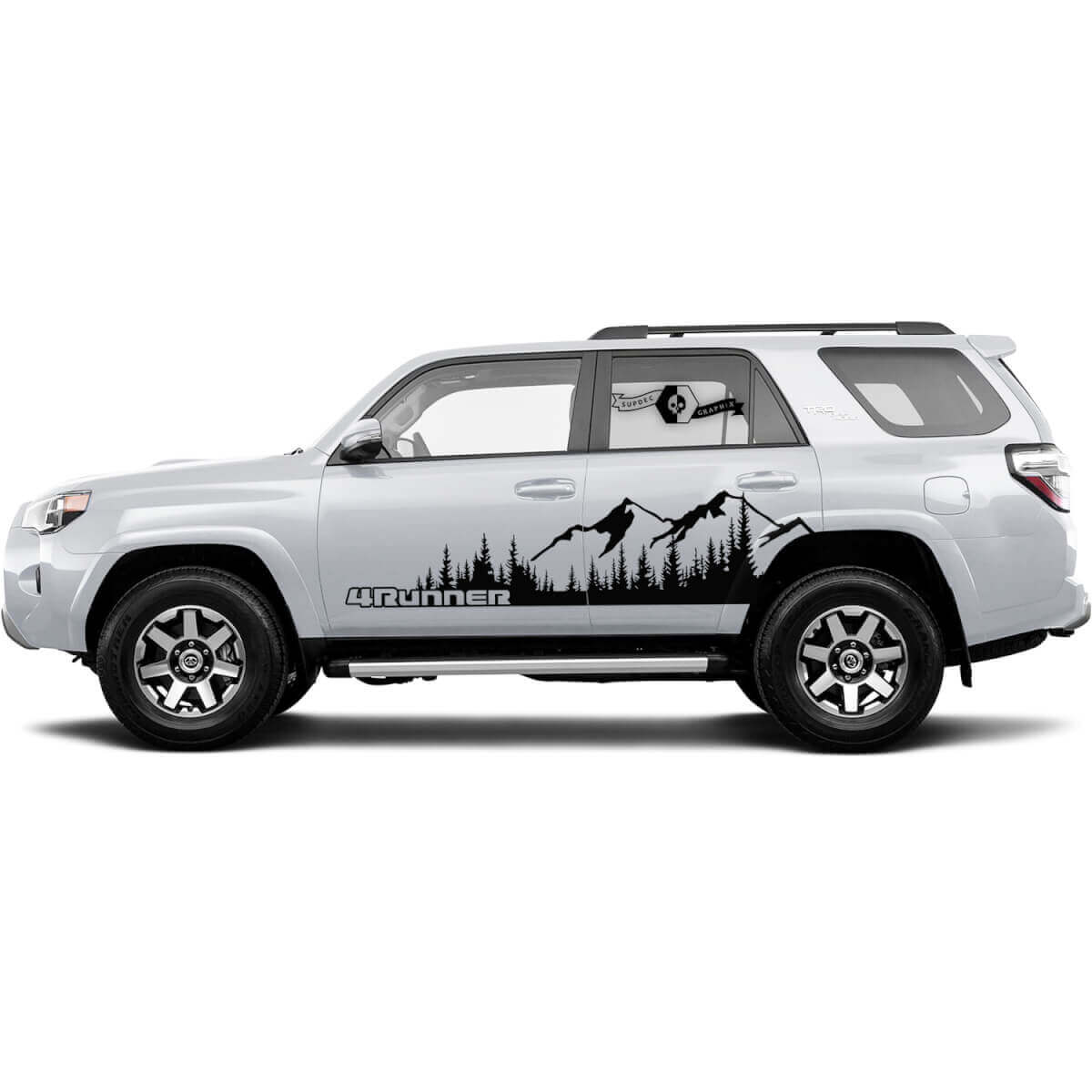 Berge Waldlandschaft Seiten Vinyl Aufkleber Sticker für Toyota 4Runner