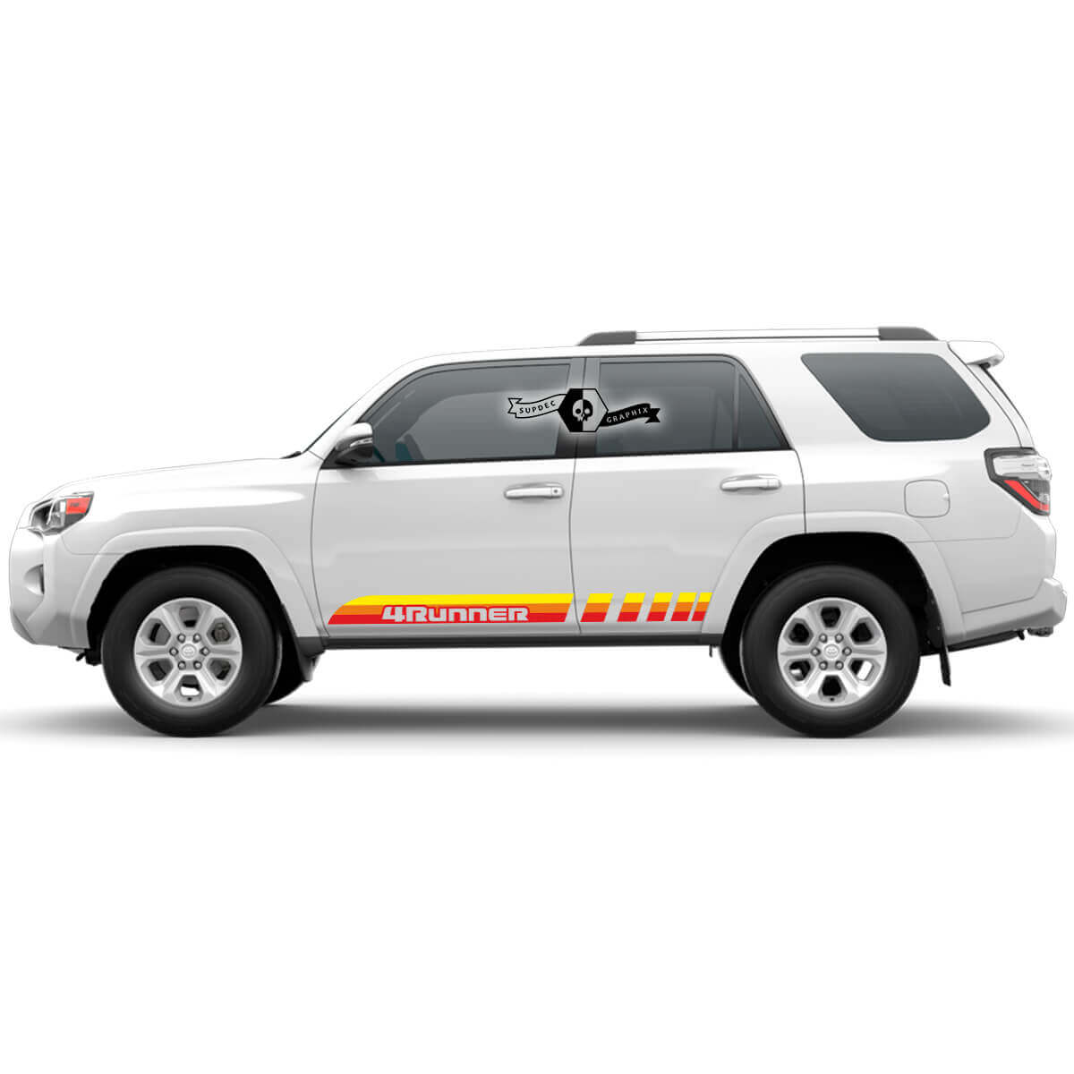 Retro-Streifen Schweller Tür Vinyl Aufkleber Sticker für Toyota 4Runner