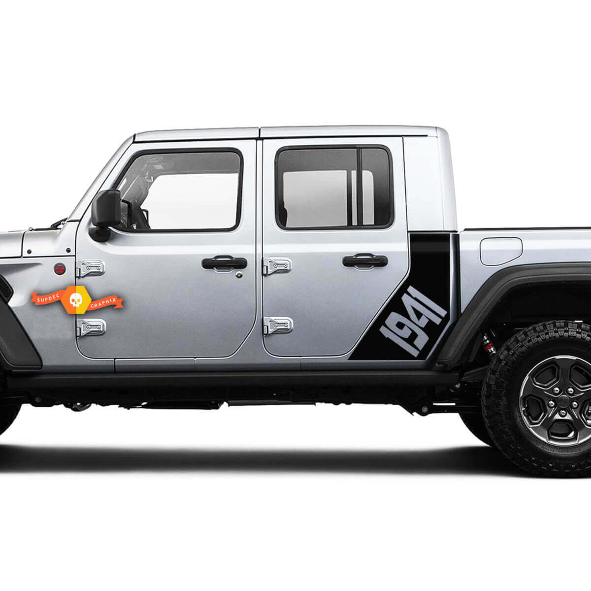 1941 Seitenkarosserie Vinyl Aufkleber Set für Jeep Gladiator