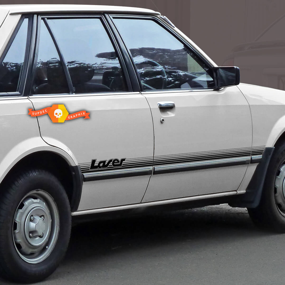 Pair Laser Striping passt zum KB Laser Side Door Rocker Panel Stripes Decals Grafic Kit