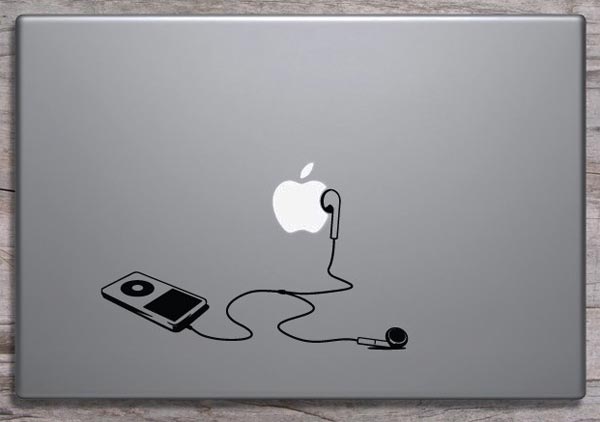 iPod Vintage Aufkleber für Laptop MacBook
