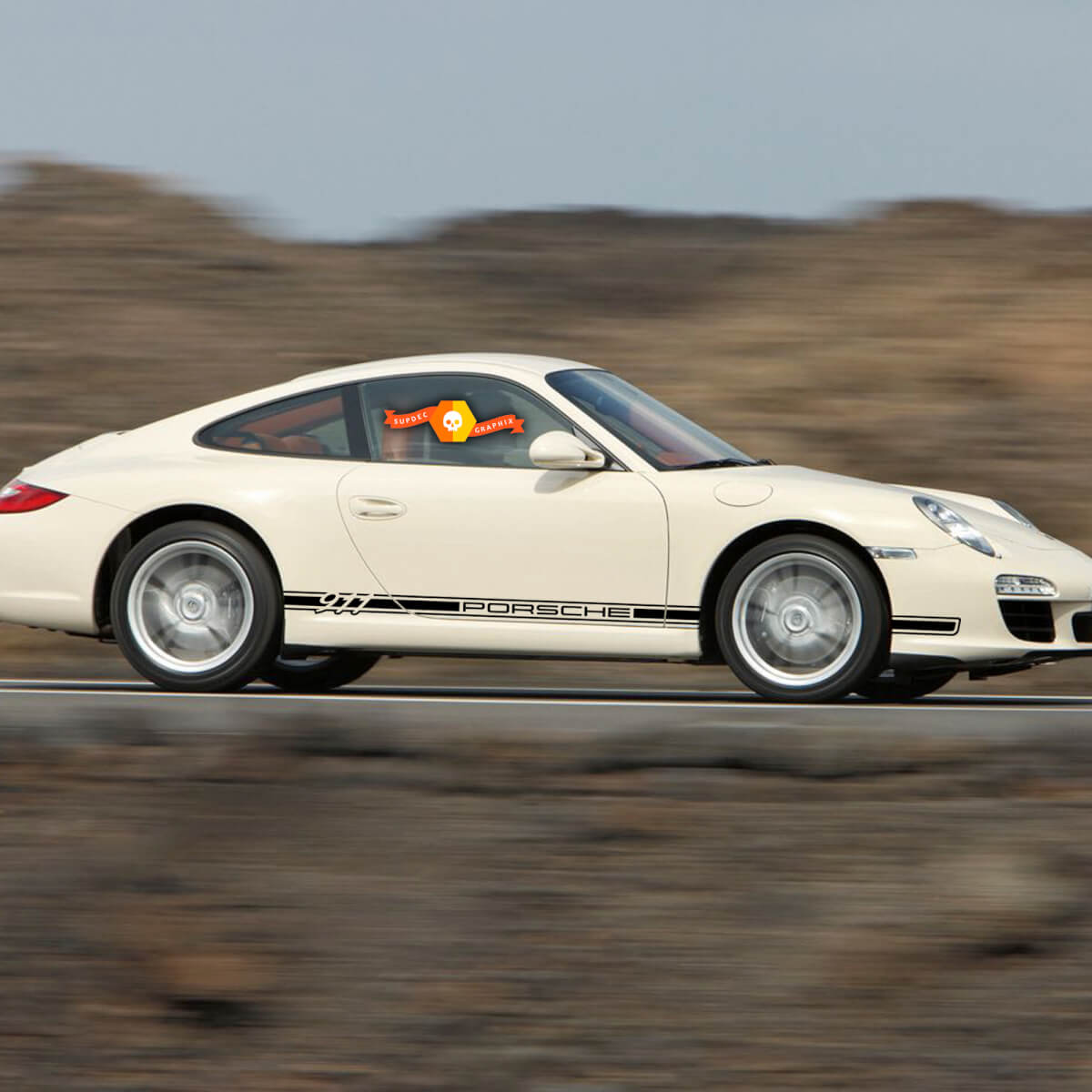 Motorhauben Aufkleber passend für Sportwagen 911