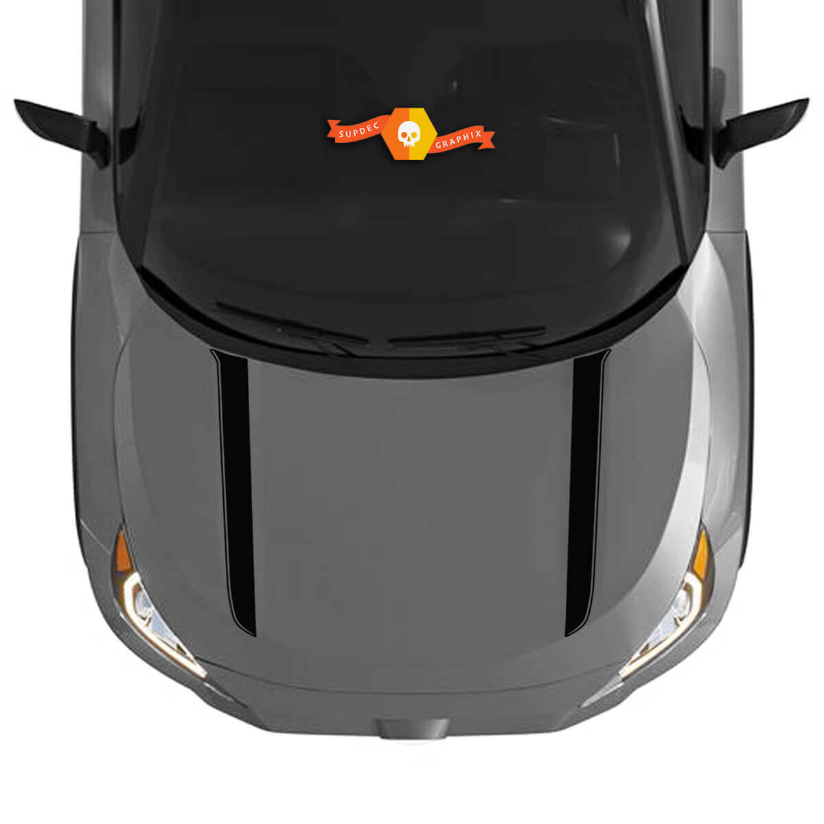 Neuer Hood Emphasis Decal Sticker Graphic Kit passt für Toyota RAV4 2019 - 2022 Vinyl-Aufkleber
